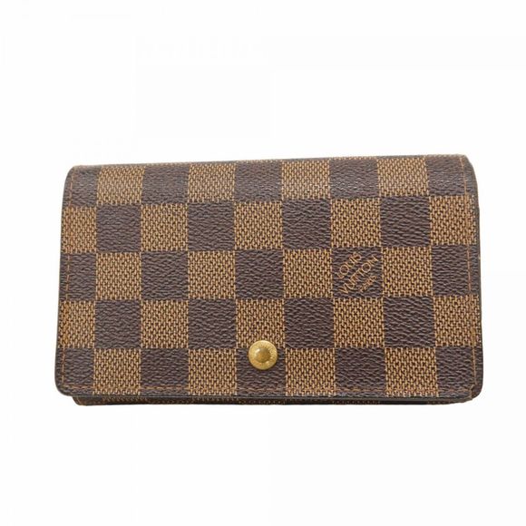 Louis Vuitton Damier Porte Monnaie Billet Tresor Wallet N61730 Ebene  Men's Wome - Picture 1 of 16
